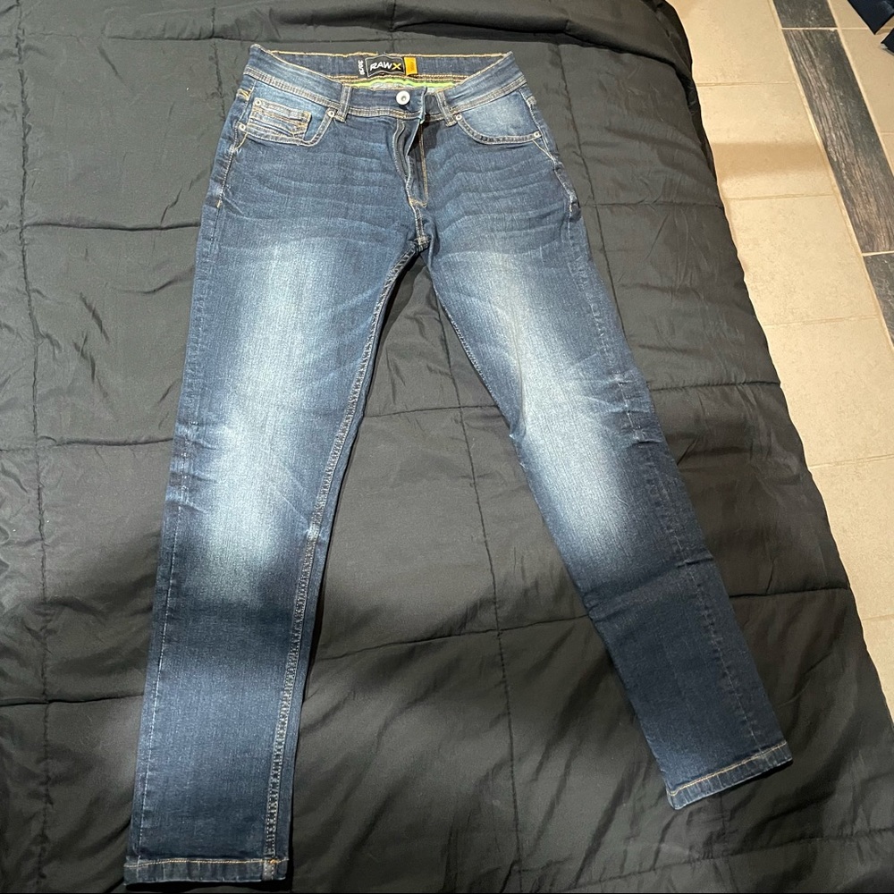 Dark blue washed jeans